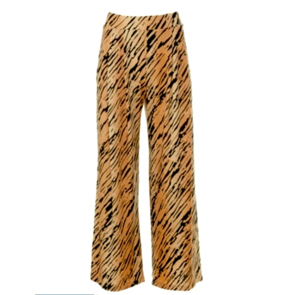 NWT Inspired Hearts Women’s Cheetah Leopard Animal Print Wide Leg Pants